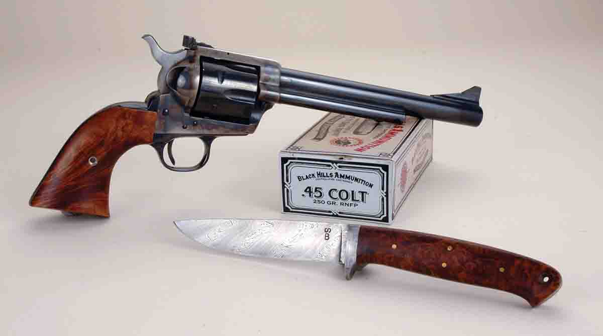Of the more than 80 Colt SAAs Mike has owned in 50 years, only one has been a New Frontier .45 with a 7.5-inch barrel.